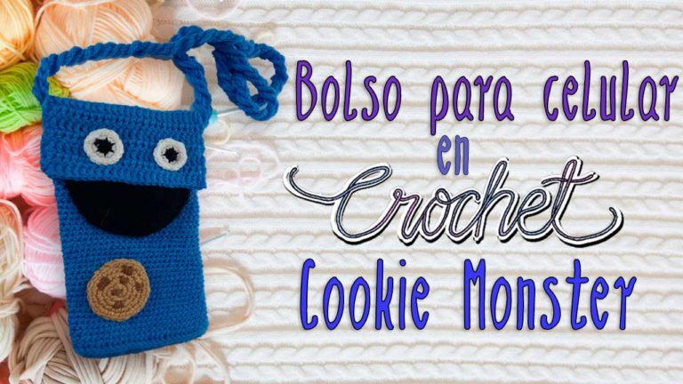 Bolso para celular en crochet