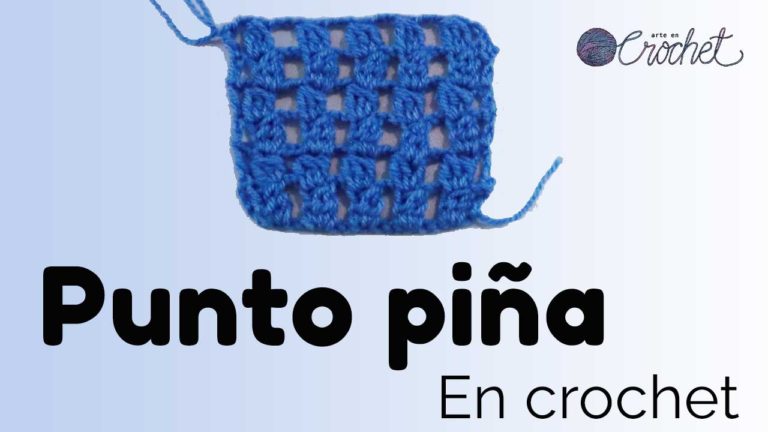 Punto piña a crochet