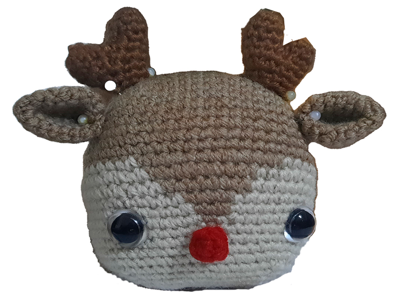 Esfera de reno a crochet paso a paso