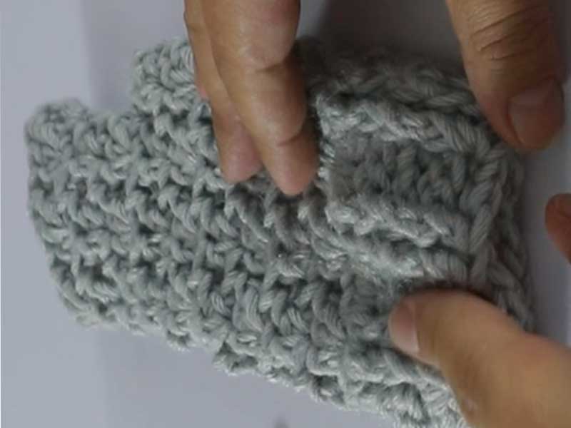 Mitones tejidos en crochet