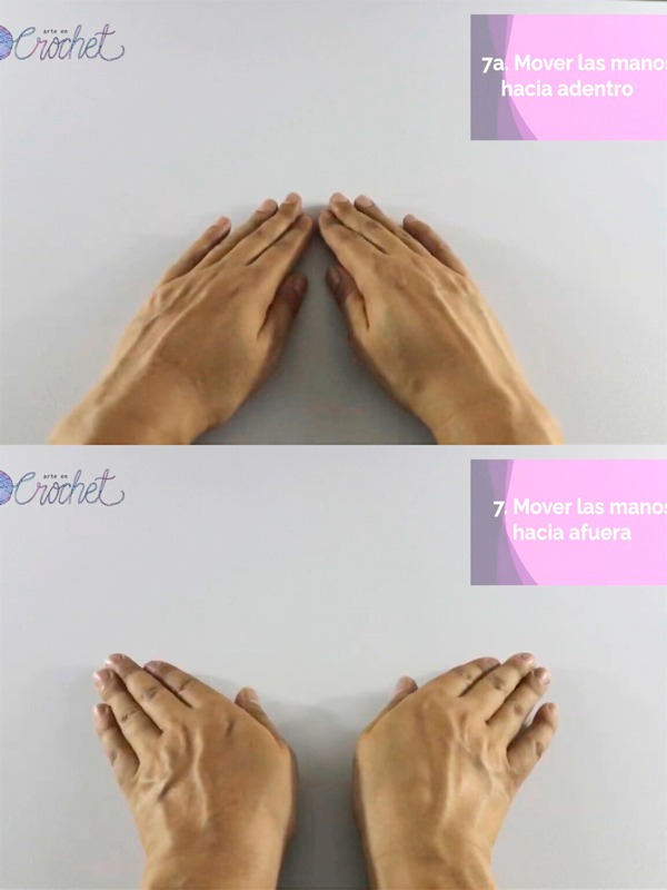 Palmas hacia adentro y afuera

ejercicio de muñecas hacia adentro y afuera para tejedoras