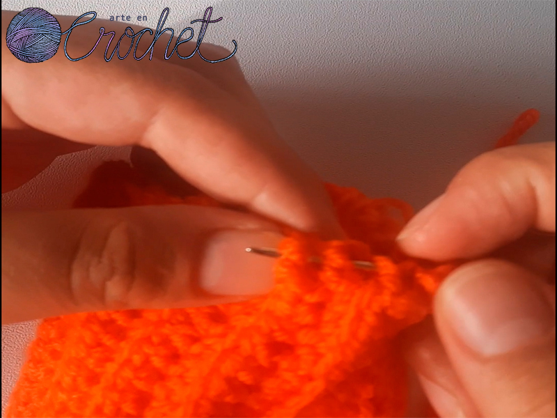 cierre base de la calabaza a crochet
