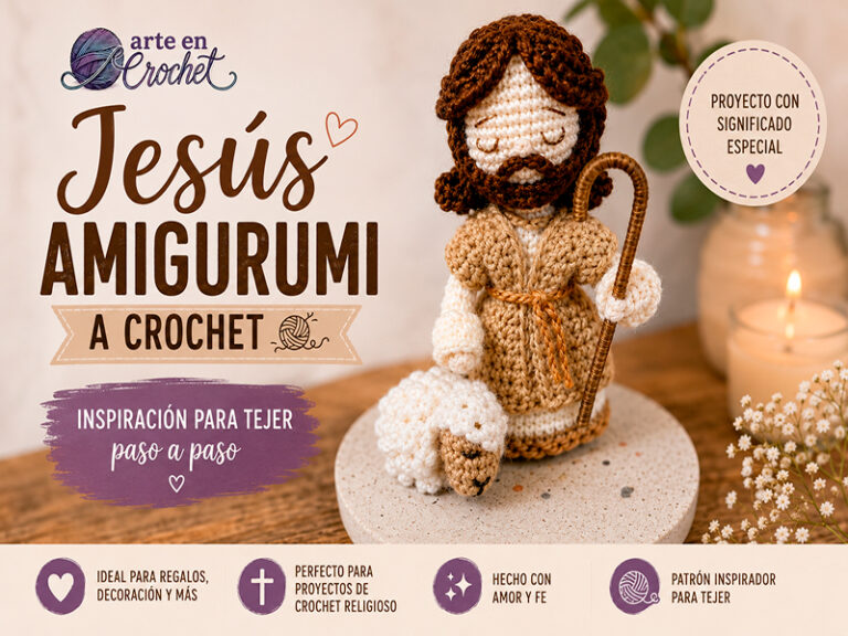 Jesús amigurumi a crochet paso a paso